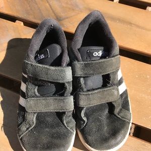 Adidas three stripe kids sneakers size 10